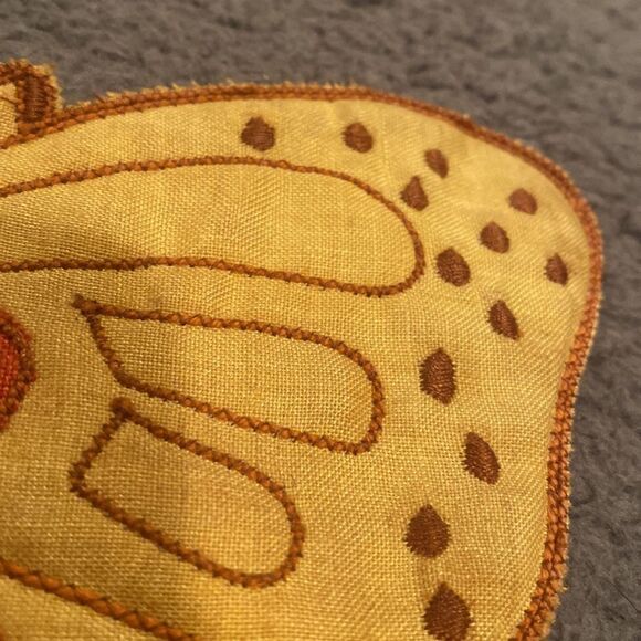 Vintage Butterfly Pot Holder Wall Hanger Set Of Two - Picture 15 of 15